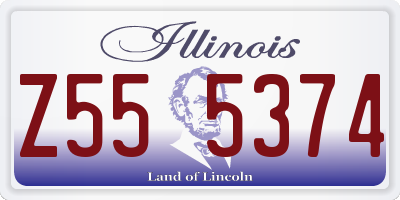 IL license plate Z555374