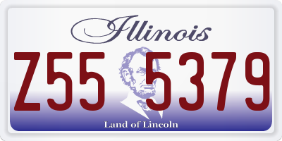 IL license plate Z555379