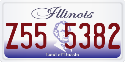 IL license plate Z555382