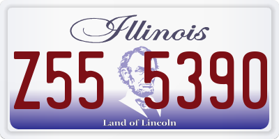 IL license plate Z555390