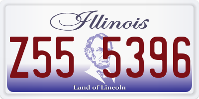 IL license plate Z555396