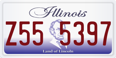 IL license plate Z555397