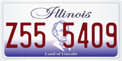 IL license plate Z555409