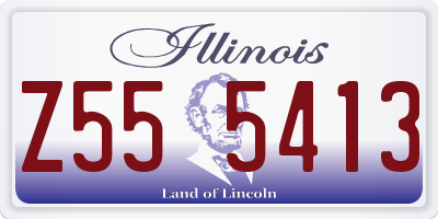 IL license plate Z555413