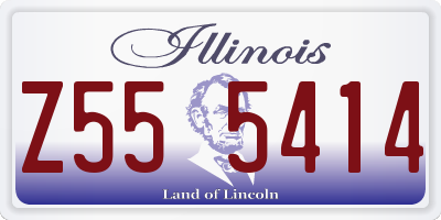 IL license plate Z555414