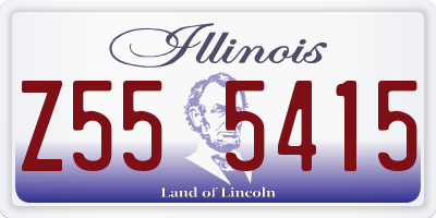 IL license plate Z555415