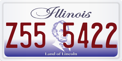 IL license plate Z555422