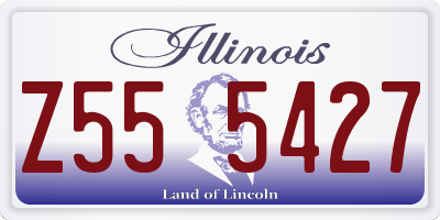 IL license plate Z555427