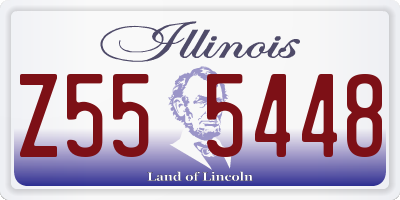 IL license plate Z555448