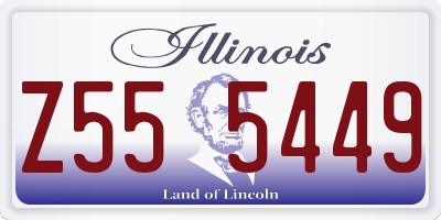 IL license plate Z555449