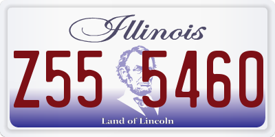 IL license plate Z555460