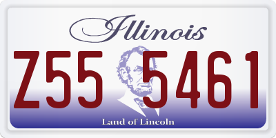 IL license plate Z555461