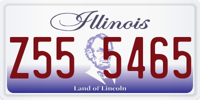 IL license plate Z555465