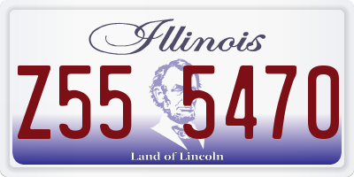 IL license plate Z555470