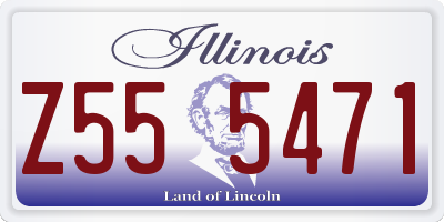 IL license plate Z555471