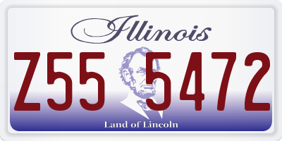 IL license plate Z555472