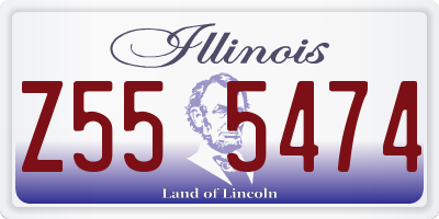 IL license plate Z555474