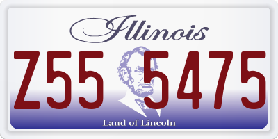 IL license plate Z555475