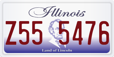 IL license plate Z555476