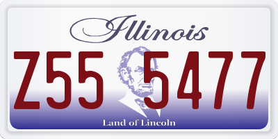 IL license plate Z555477