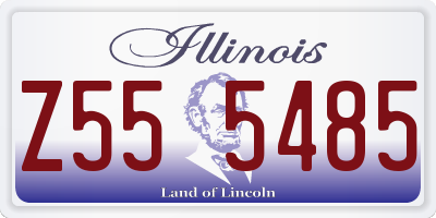 IL license plate Z555485