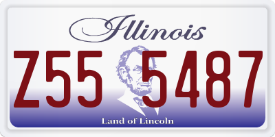 IL license plate Z555487