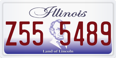 IL license plate Z555489