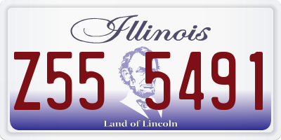 IL license plate Z555491