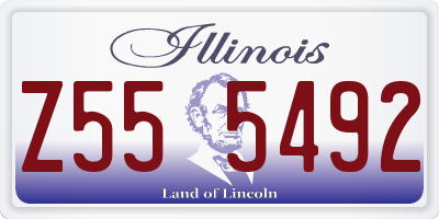 IL license plate Z555492