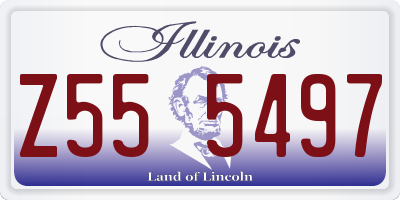 IL license plate Z555497