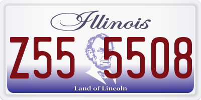 IL license plate Z555508