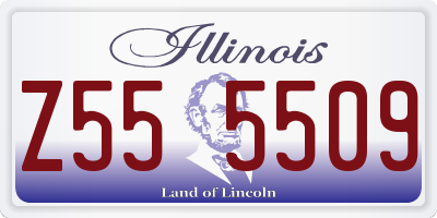 IL license plate Z555509