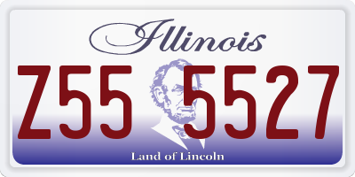 IL license plate Z555527