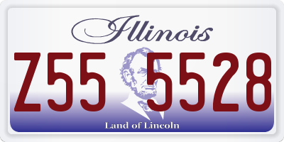 IL license plate Z555528