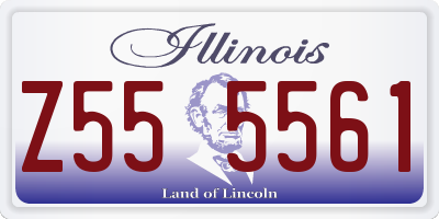 IL license plate Z555561