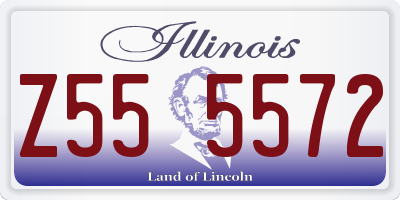 IL license plate Z555572