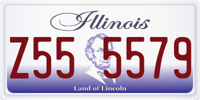 IL license plate Z555579
