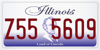 IL license plate Z555609