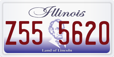 IL license plate Z555620