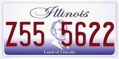 IL license plate Z555622