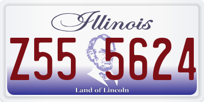 IL license plate Z555624