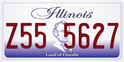 IL license plate Z555627