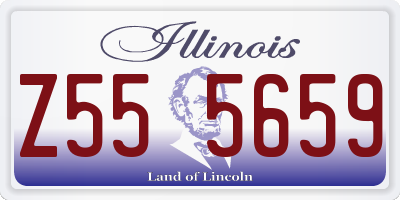 IL license plate Z555659
