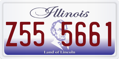 IL license plate Z555661