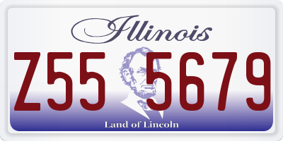 IL license plate Z555679