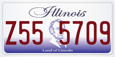 IL license plate Z555709