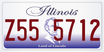 IL license plate Z555712