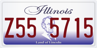 IL license plate Z555715