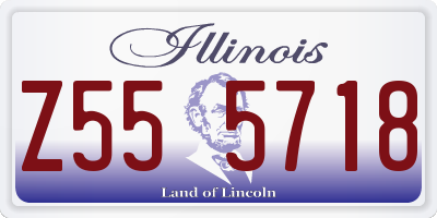 IL license plate Z555718