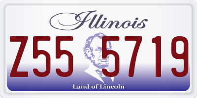 IL license plate Z555719